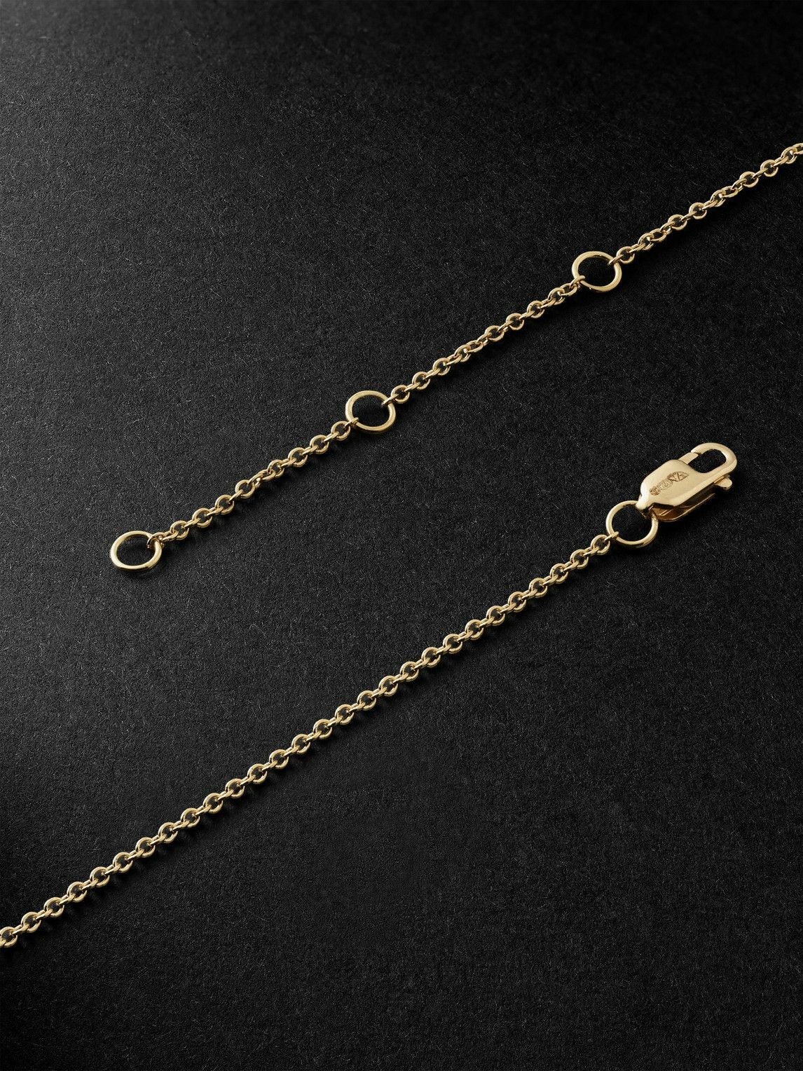 KOLOURS JEWELRY - Hexagon Cross Mini Gold Emerald Necklace