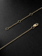 KOLOURS JEWELRY - Hexagon Cross Mini Gold Emerald Necklace
