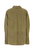 Loewe Sage Green Suede Shirt
