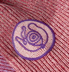 Loewe - Eye/LOEWE/Nature Logo-Appliquéd Striped Mélange Cotton-Blend Sweater - Pink