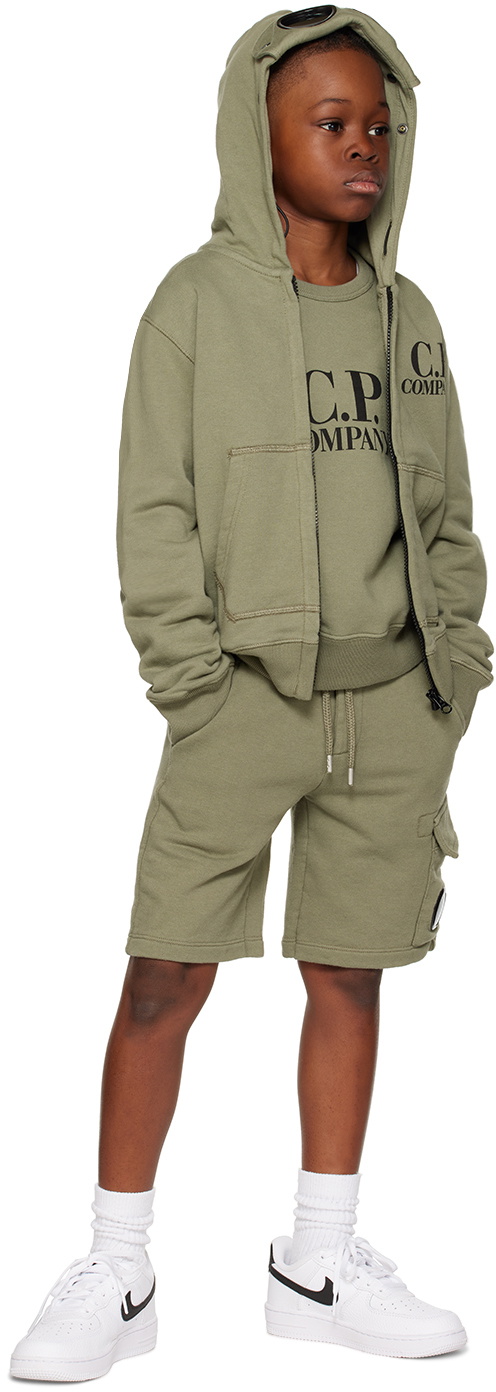 C.P. Company Kids Kids Green Basic Goggle Jacket