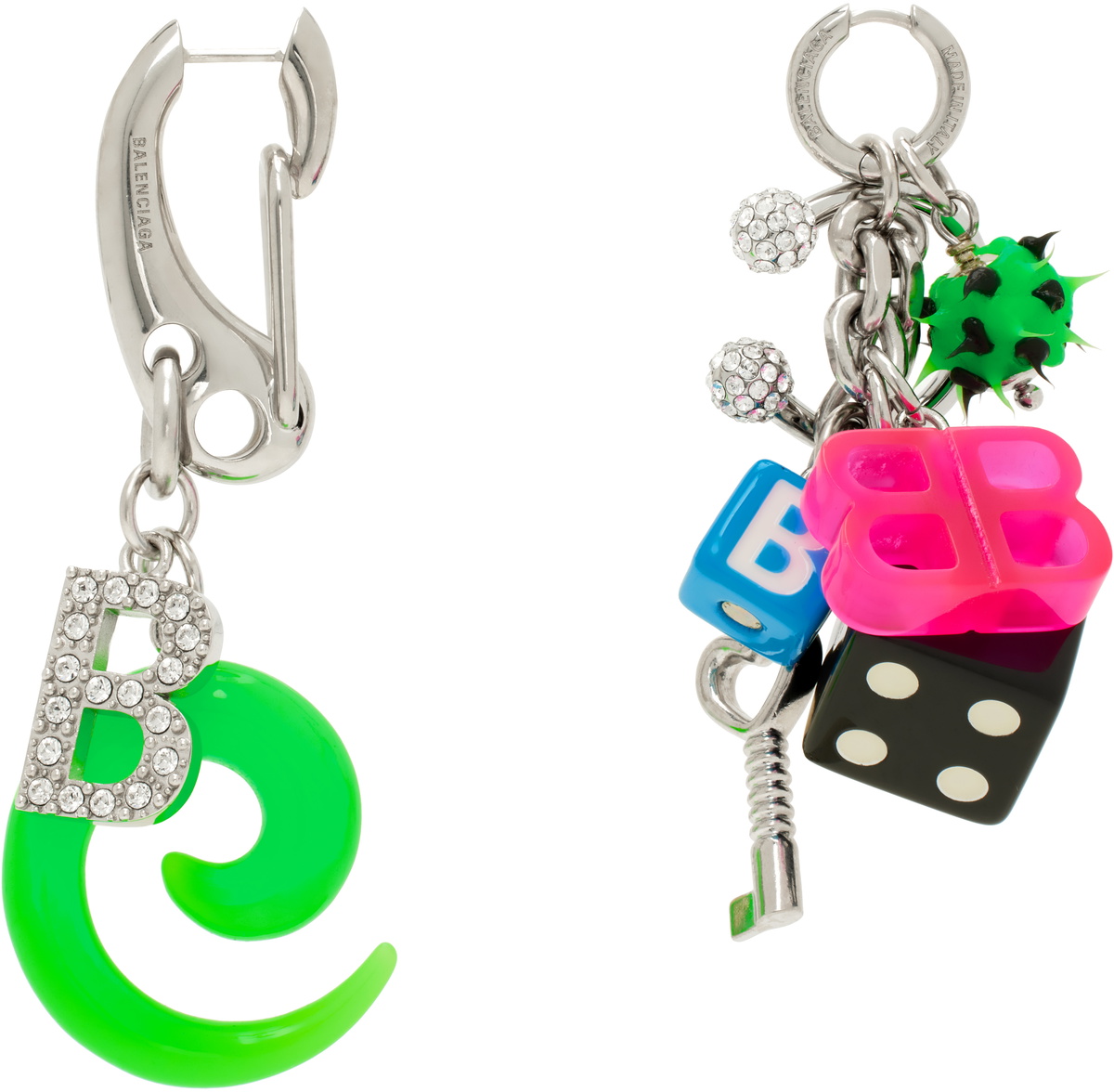 Balenciaga Silver Pigalle Collector Single Earring