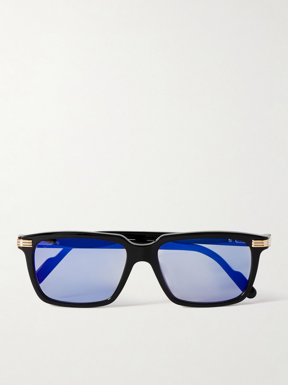 Kaeru　ネイビー Cartier Eyewear - Rectangular-Frame Acetate Photochromic