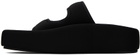 MM6 Maison Margiela Black Platform Slides