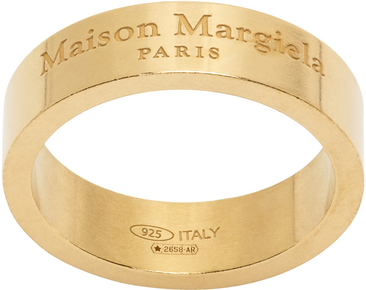 Photo: Maison Margiela Gold Logo Ring