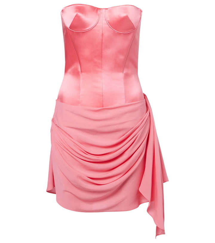 Photo: Alex Perry Draped silk corset dress