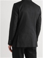 DUNHILL - Mayfair Slim-Fit Cotton and Silk-Blend Blazer - Black