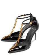 Balmain 95 Chain Patent Leather Pumps
