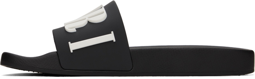 AMIRI Black Poolslide Sandals