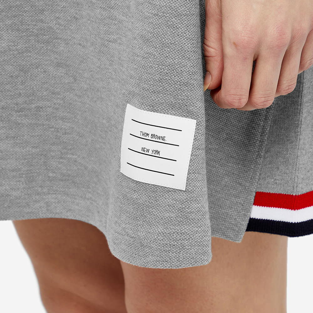 Thom Browne Women's Flared Tennis RWB Stripe Pique Mini