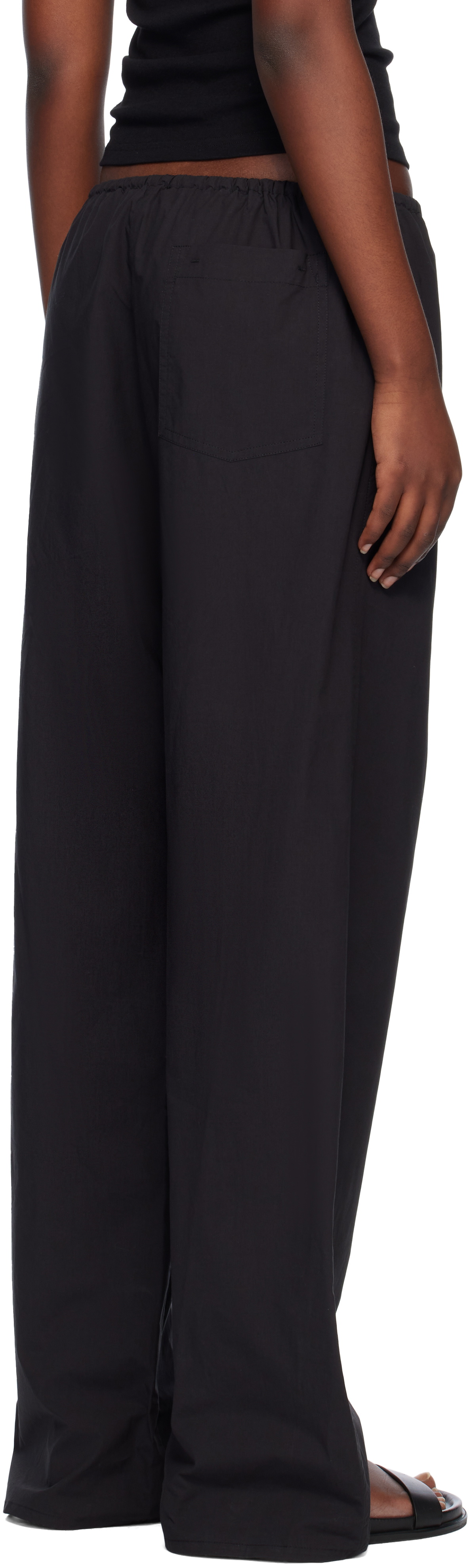 Matteau Black Drawcord Trousers