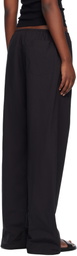 Matteau Black Drawcord Trousers