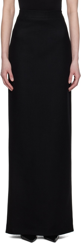 Photo: AARON ESH Black Pencil Maxi Skirt