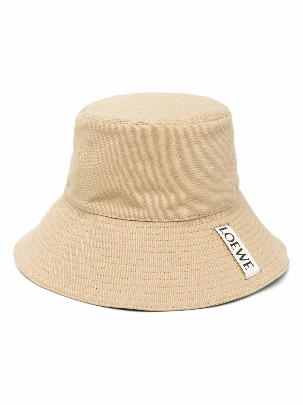 BN LOEWE Anagram Tan Pecan Brown Bucket Cotton Blend Fisherman Hat