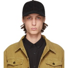 Saint Laurent Black Suede Cap