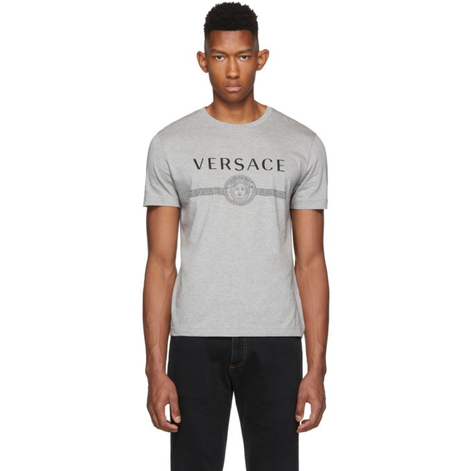 Photo: Versace Grey Logo Medusa T-Shirt