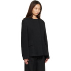 TOTEME Black Jacquard Cotton Blazer