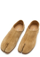 Maison Margiela Tabi Suede Flats Brown