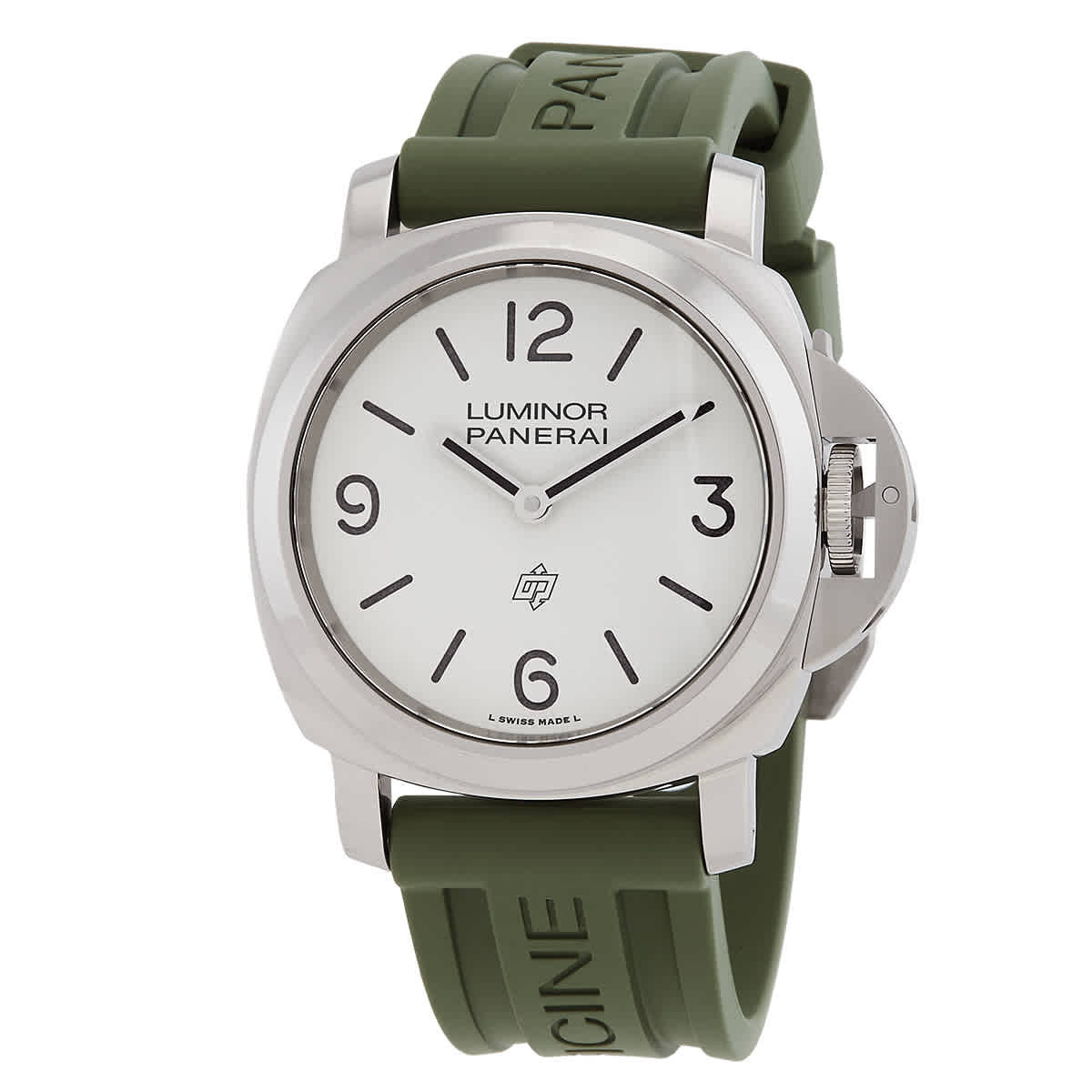 Panerai Luminor 44mm Base Logo Automatic White Dial Mens Watch PAM01087