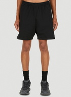 Embroidered Logo Sweat Shorts in Black