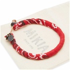 Mikia Men's Bandana Bracelet in Red
