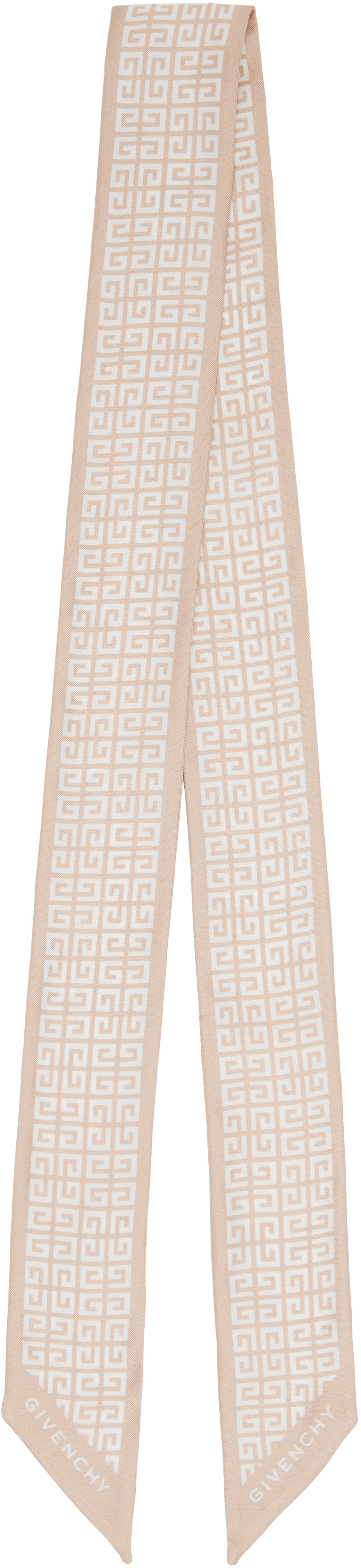 Givenchy Beige 4G All Over Bandeau Scarf