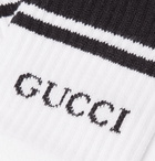 Gucci - Stretch Cotton-Blend Socks - Men - White