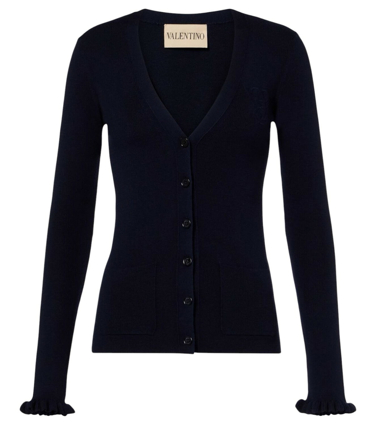 アウターその他 VALENTINO VISCOSE CARDIGAN Valentino // Grey Wool & Cashmere Embellished Cardigan – VSP