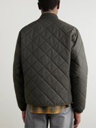 RRL - Benton Quilted Recycled-Shell Bomber Jacket - Black