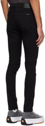 Nudie Jeans Black Tight Terry Jeans