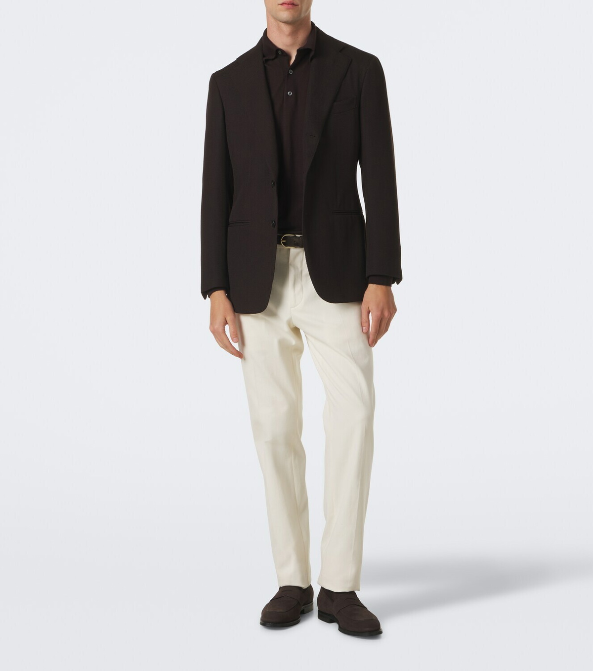 Thom Sweeney Cashmere and silk polo sweater