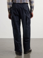A.PRESSE - Cotton-Twill Trousers - Blue