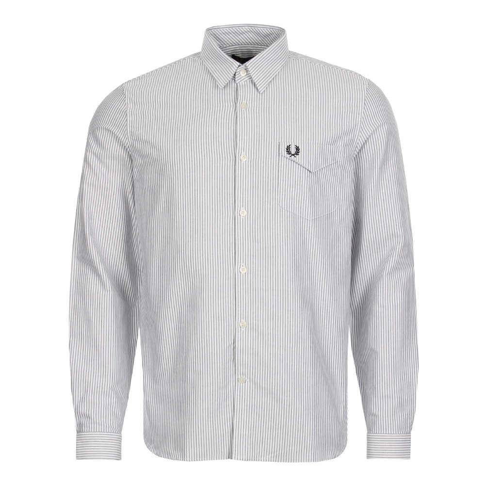 Oxford Shirt - White/Black Stripe