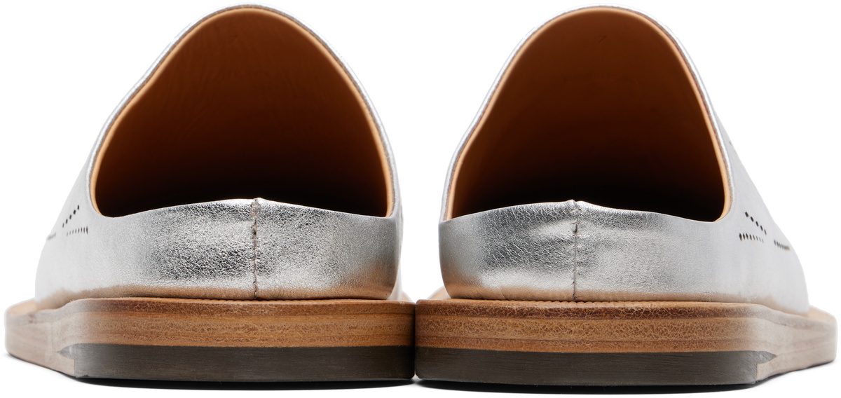 POST ARCHIVE FACTION (PAF) Silver Breath Slip-on Loafers
