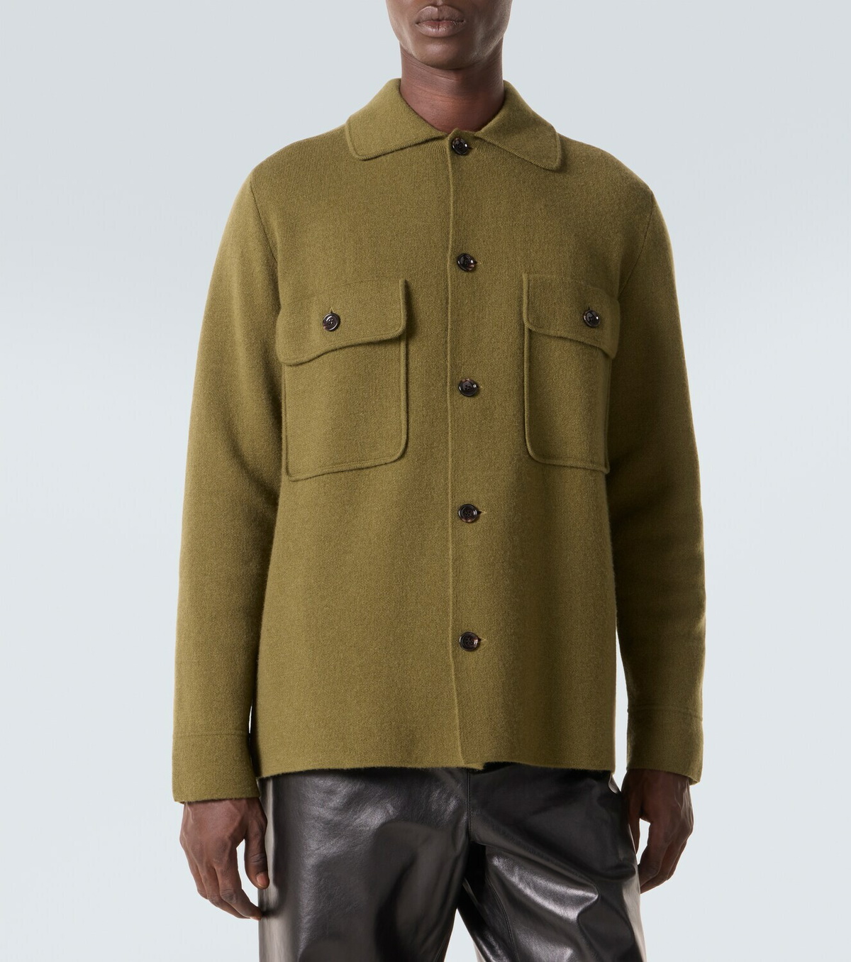 Allude Wool and cashmere overshirt
