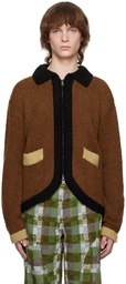 Andersson Bell Brown Zip Cardigan