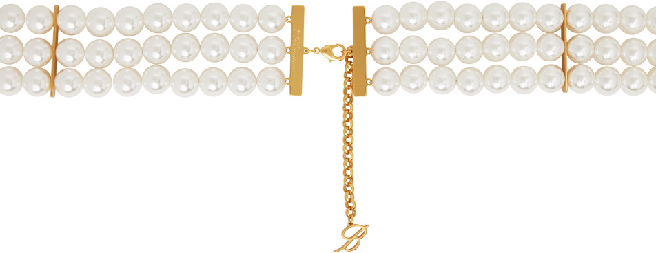 Blumarine White Pearl Belt Blumarine display picture 1