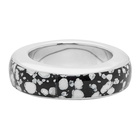 A.P.C. Silver Patterned Luc Ring