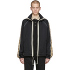 Gucci Black Technical Jersey Oversized Jacket