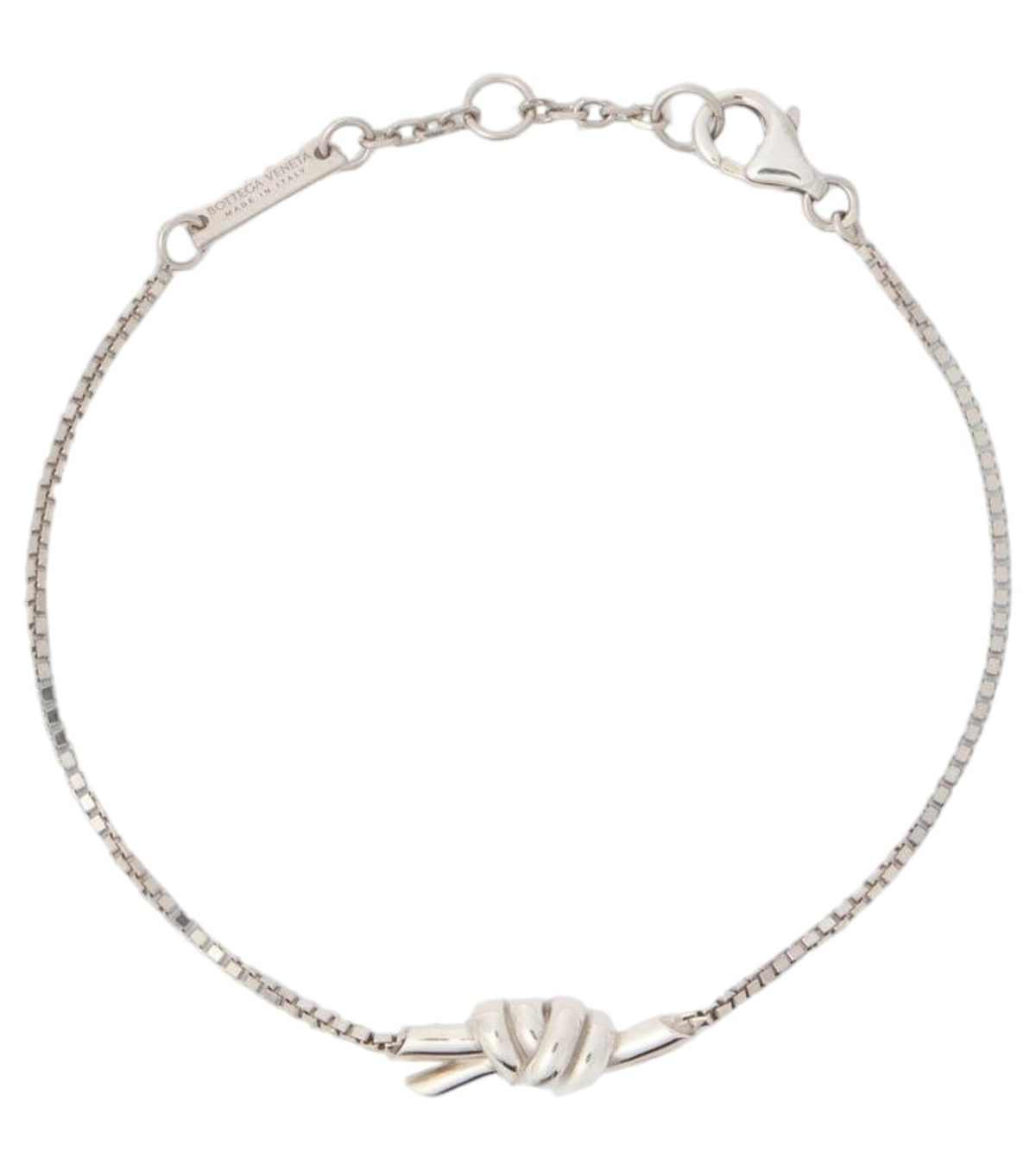 Bottega Veneta Silver Knot Bracelet Bottega Veneta