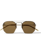 SAINT LAURENT - Rimless D-Frame Metal Sunglasses