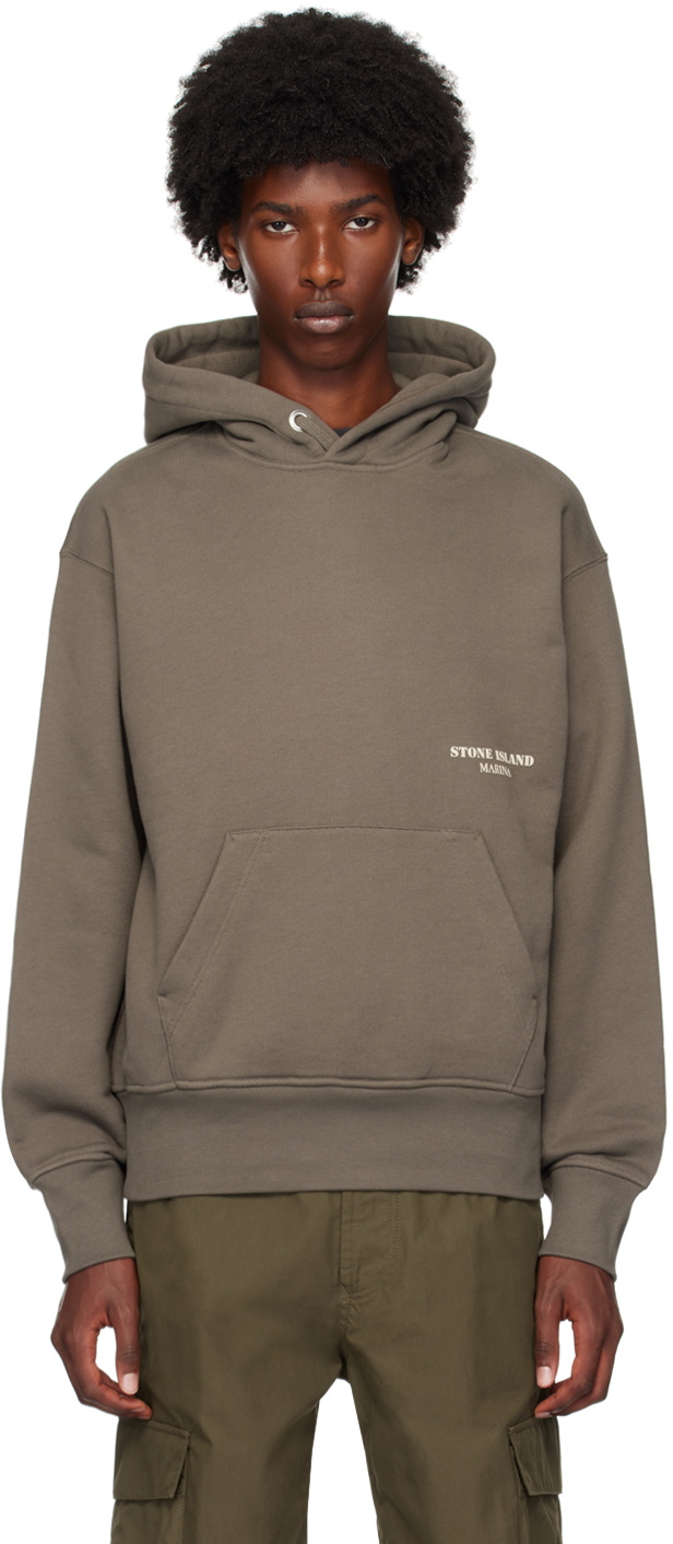 Stone Island Taupe 'Stone Island Marina' Hoodie Stone Island