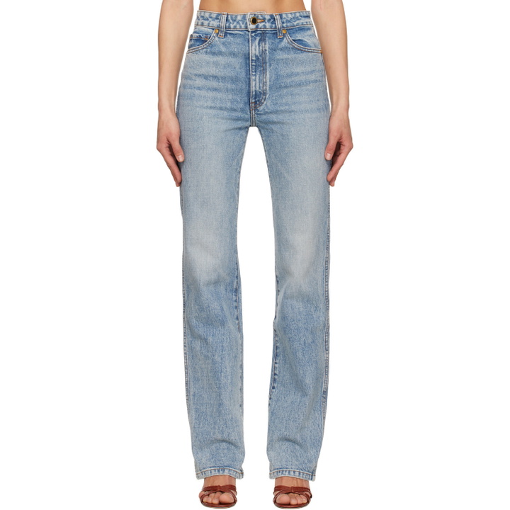 Photo: KHAITE Blue Danielle Stretch Jeans