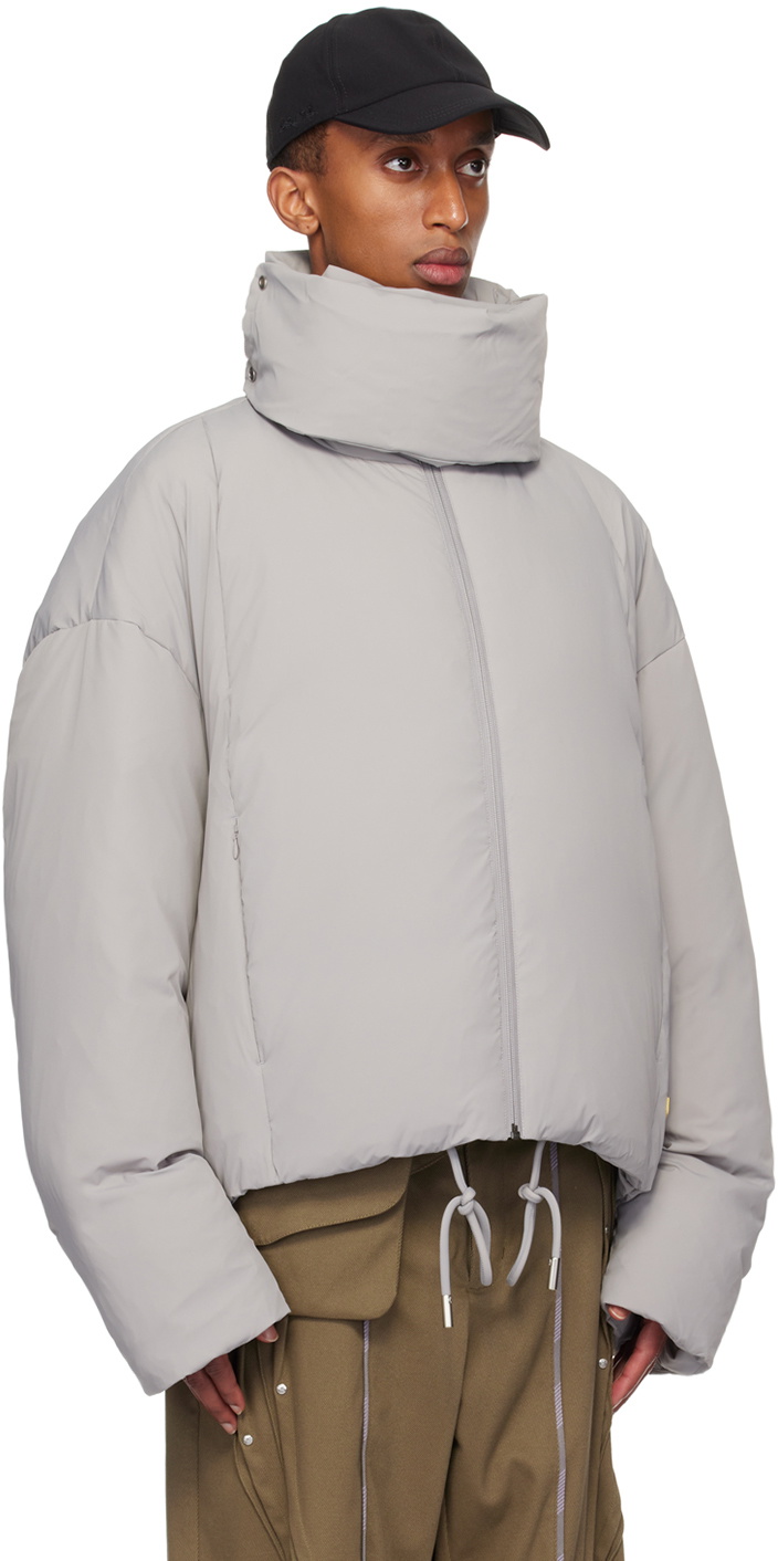 その他ブランド / A.A.SPECTRUM/ダウンジャケット/M/ナイロン/ORN/無地 A. A. Spectrum Gray Malvern Down Jacket A. A. Spectrum