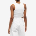PLACES+FACES Women's Cropped Tank Top in White