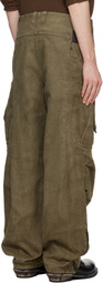 DEVOA Khaki Utility Cargo Pants