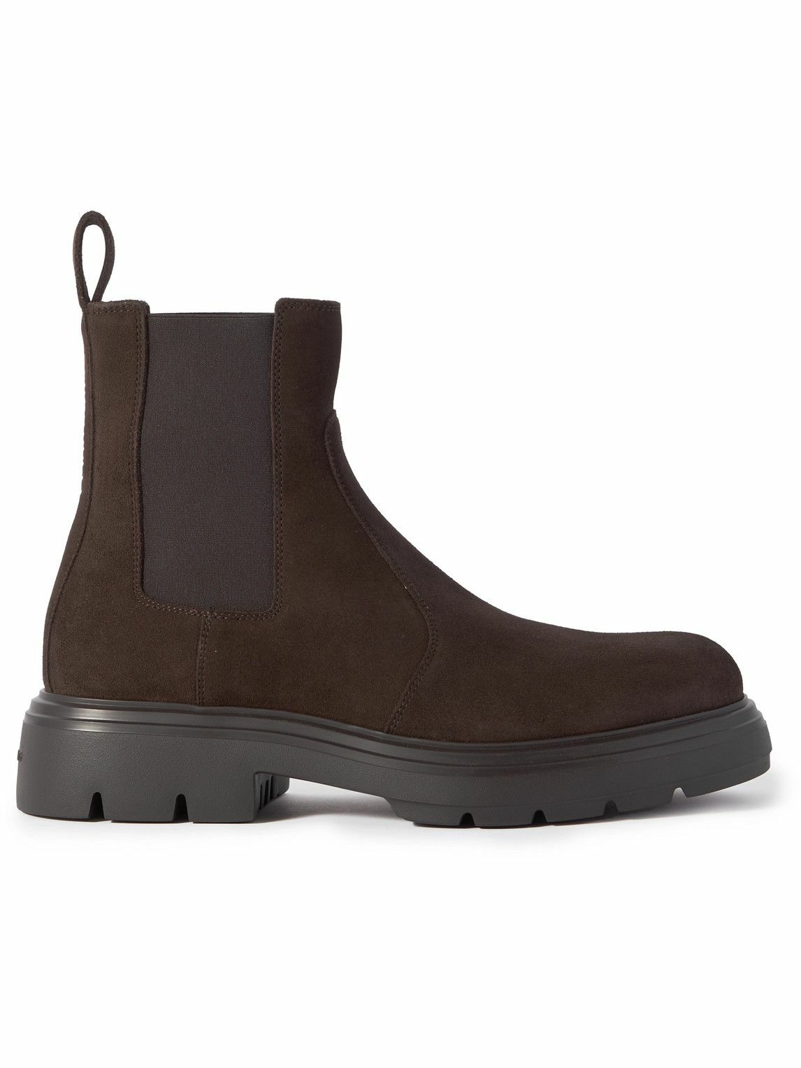 FERRAGAMO - Devis Suede Chelsea Boots - Brown