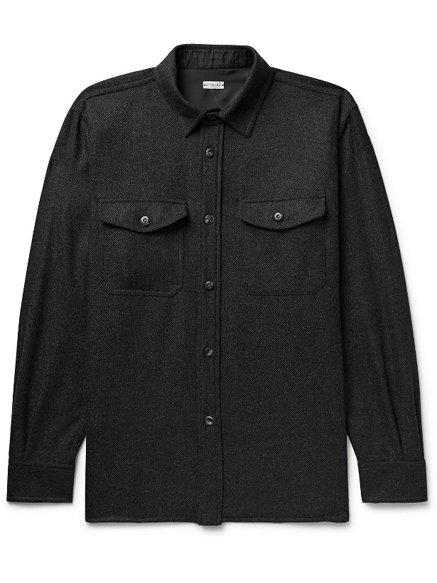 Photo: Caruso - Wool and Cashmere-Blend Overshirt - Black