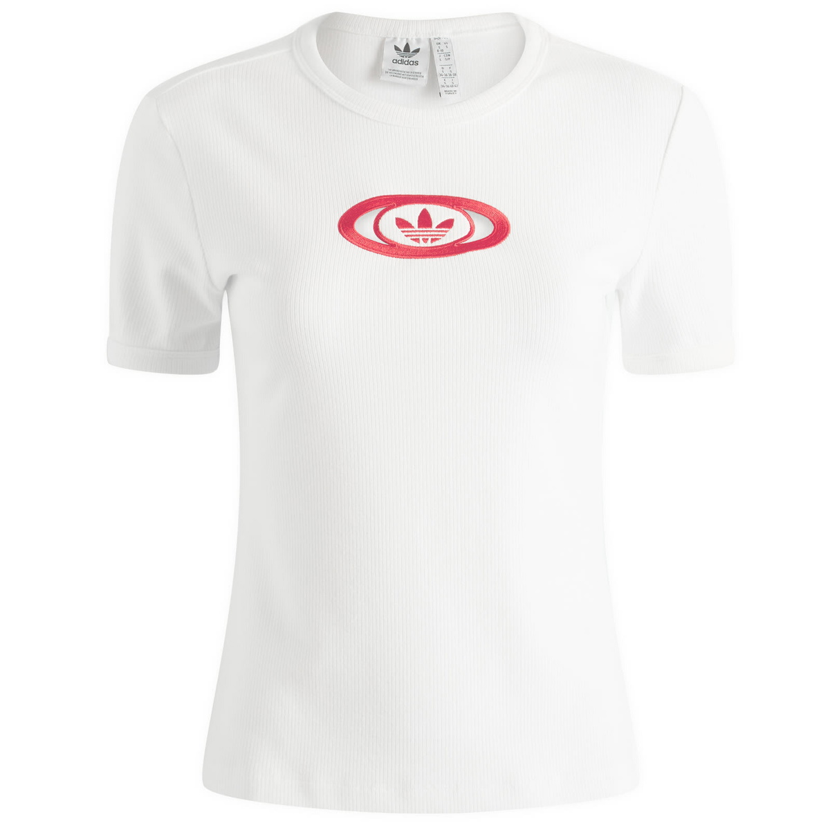 Adidas Women's 3-Stripe Slim T-Shirt in Clay Strata adidas