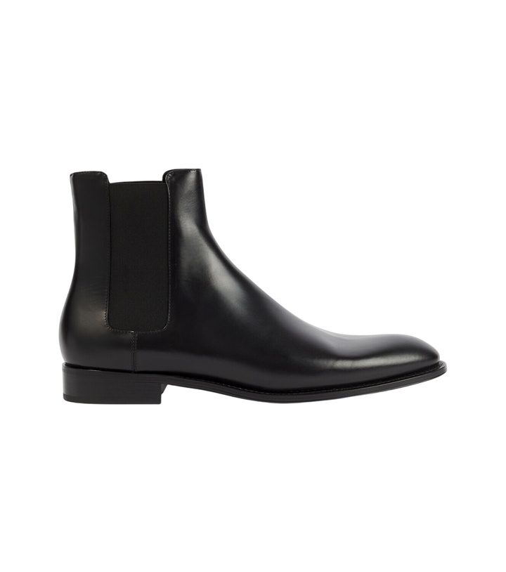 Photo: Saint Laurent Adrien leather Chelsea boots